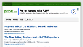 What Pesn.com website looked like in 2017 (6 years ago)