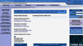 What Psychdirectory.com website looked like in 2017 (6 years ago)