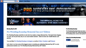 What Prowrestlingroundup.com website looked like in 2017 (6 years ago)