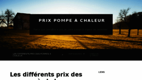 What Prix-pompe-chaleur.fr website looked like in 2017 (6 years ago)