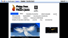 What Pleinsfeux.org website looked like in 2017 (6 years ago)
