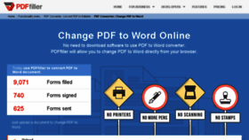 What Pdf-to-word.pdffiller.com website looked like in 2017 (6 years ago)