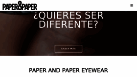 What Paperandpapereyewear.com website looked like in 2017 (6 years ago)