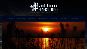 What Pattonfuneralhome.com website looked like in 2017 (6 years ago)