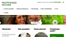 What Profemed.pl website looked like in 2017 (6 years ago)
