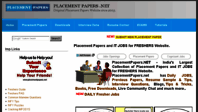 What Placementpapers.net website looked like in 2017 (6 years ago)