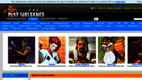What Play1001games.com website looked like in 2017 (6 years ago)