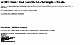 What Plastische-chirurgie-info.de website looked like in 2017 (6 years ago)