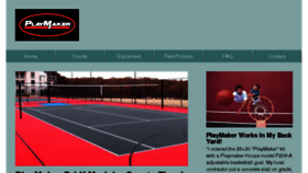 What Playmakercourts.com website looked like in 2017 (6 years ago)