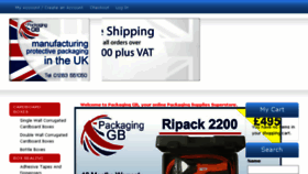 What Packaginggb.co.uk website looked like in 2017 (6 years ago)