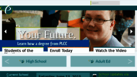 What Plcc.edu website looked like in 2017 (6 years ago)