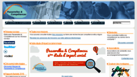 What Passerellesetcompetences.org website looked like in 2017 (6 years ago)