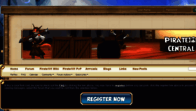 What Pirate101central.com website looked like in 2017 (6 years ago)