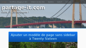 What Partage-it.com website looked like in 2017 (6 years ago)