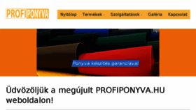 What Profiponyva.hu website looked like in 2017 (6 years ago)