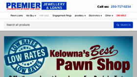 What Premierpawn.com website looked like in 2017 (6 years ago)
