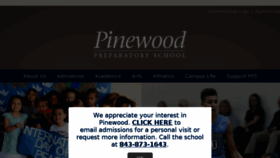 What Pinewoodprep.com website looked like in 2017 (6 years ago)