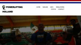 What Powerliftingholland.nl website looked like in 2017 (6 years ago)