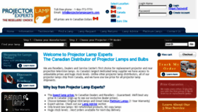What Projectorlampexperts.ca website looked like in 2017 (6 years ago)
