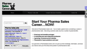 What Pharmasalescareer.com website looked like in 2017 (6 years ago)