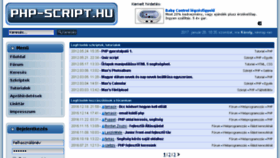 What Php-script.hu website looked like in 2017 (6 years ago)