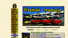What Plzensketramvaje.cz website looked like in 2017 (6 years ago)