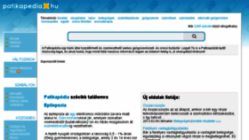 What Patikapedia.hu website looked like in 2017 (6 years ago)
