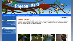 What Pigeons-forsale.com website looked like in 2017 (6 years ago)