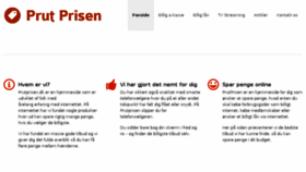 What Prutprisen.dk website looked like in 2017 (6 years ago)