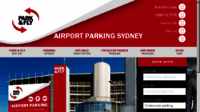 What Parknfly.com.au website looked like in 2017 (6 years ago)