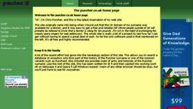 What Puncher.co.uk website looked like in 2017 (7 years ago)