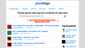 What Planetlagu.site website looked like in 2017 (6 years ago)