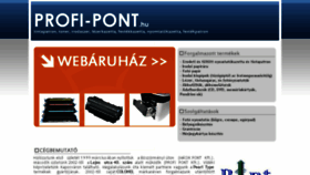 What Profipont.hu website looked like in 2017 (6 years ago)