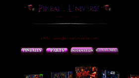 What Pinballuniverse.com website looked like in 2017 (6 years ago)