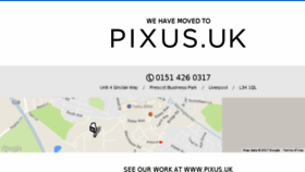 What Pixus.co.uk website looked like in 2017 (6 years ago)