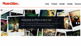 What Photoeditor.me website looked like in 2017 (6 years ago)