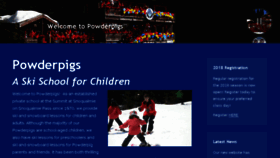 What Powderpigs.com website looked like in 2017 (6 years ago)