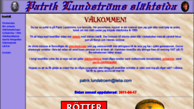 What Patriklundstrom.com website looked like in 2017 (6 years ago)