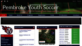 What Pembrokesoccer.org website looked like in 2017 (8 years ago)