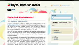 What Paypaldonationmeter.wordpress.com website looked like in 2017 (6 years ago)