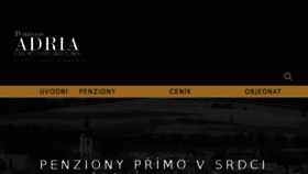 What Penzionadria.cz website looked like in 2017 (6 years ago)