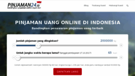 What Pinjaman24.id website looked like in 2017 (6 years ago)