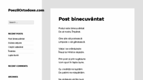 What Poeziiortodoxe.com website looked like in 2017 (6 years ago)
