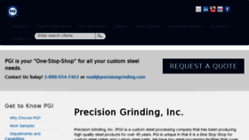 What Precisiongrinding.com website looked like in 2017 (6 years ago)