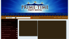 What Primetimepartyrental.com website looked like in 2017 (6 years ago)