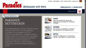 What Paradiesbetten.de website looked like in 2017 (6 years ago)