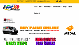 What Paint360.co.za website looked like in 2017 (6 years ago)