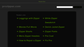 What Prozipper.com website looked like in 2017 (6 years ago)