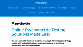 What Psycholate.com website looked like in 2017 (6 years ago)