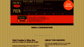 What Paulinespizza.com website looked like in 2017 (8 years ago)